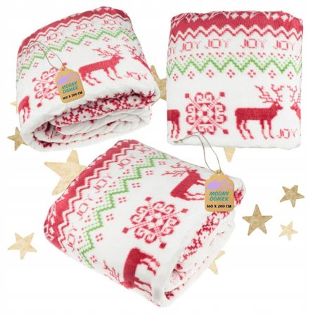 Julfilt 160 x 200 cm varm MJUK för jul stor norsk gosig_MGF