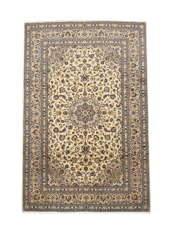 Oriental Keshan Rug 244X357 Brown/Orange Wool, Persia