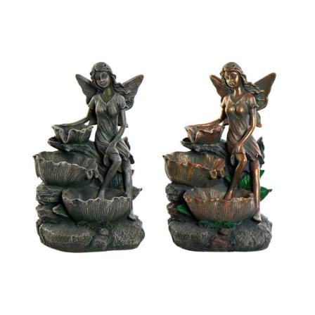 Trädgårdsfontän Dkd Home Decor Harts Fe (26 X 22 X 43 Cm) (2 Pcs