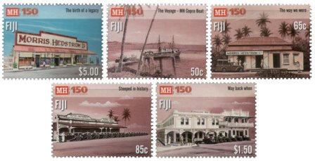 Fiji - Morris Hedstrom Ltd./Serv. - Postfrisk sæt 5v