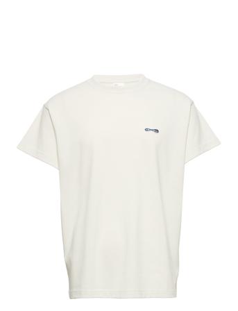 Short Sleeve Tee Rebirth T-shirts Short-sleeved Hvit Nudie Jeans