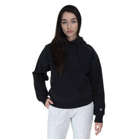 Champion Hooded Sweatshirt 114188 Kk001 XS women's sweatshirt Sort, Dame Sweatshirts