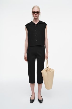 COS Femme Sac Seau - Nubuck Bag in Beige