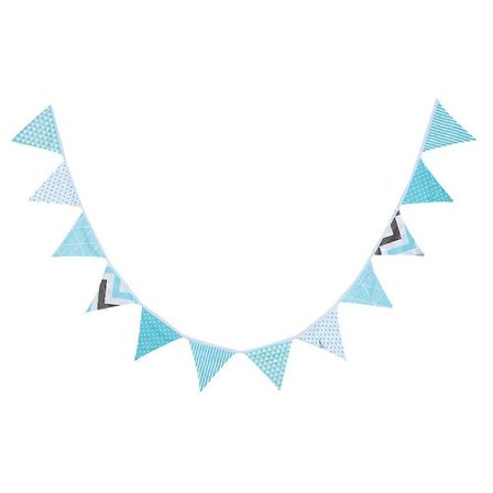 9.84ft Dubbelsidiga Färgglada Flaggvimplar Flerfärgad Banner Girlang för Fest Typ 2