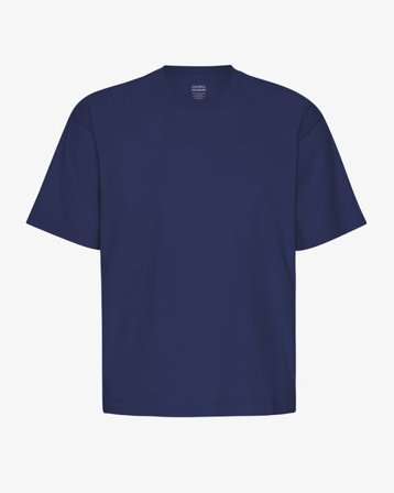 Oversized Organic T-Shirt - Marine Blue - Male - M
