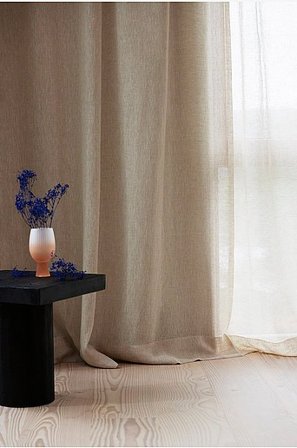 Jotex - Op Maat Gemaakt Linnen Gordijn Linnenbeige Linnenbeige - CLEO - Koop Gordijnen bij Jotex