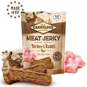 Carnilove Dog Jerky Turkey & Rabbit Bar, 100 g