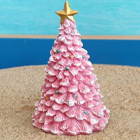 Akvarium Landskapsdekorasjon Harpiks Håndverk Juletrepynt Pink