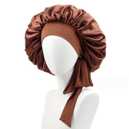 Hodeplagg for soving med lang hår i ensfarget design for kvinner