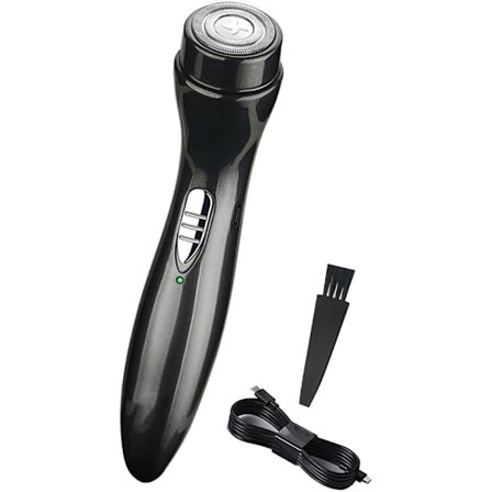 Mini Elektrisk Barbermaskine til Mænd - Lommeformat Trådløs Skægtrimmer, USB Genopladelig Våd/Tør Bærbar Plejesæt til Rejser, Bil &