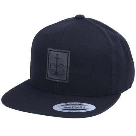 Iconic - Svart snapback Keps - Charcoal Hookah Patch Black Snapback @ Hatstore