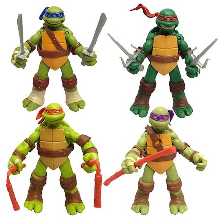 4 st/set Teenage Mutant Ninja Turtles Actionfigurer Leksaker Set Samlarleksaker Heminredning Gåvor Till Barn Vuxna