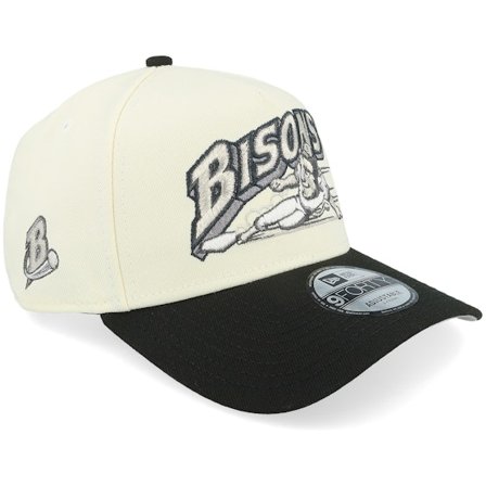 New Era - White adjustable Gorra - Hatstore Exclusive x Buffalo Bisons 9FORTY Chrome/Black A-Frame Adjustable @ Hatstore