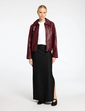 Selected Slfpennie Hw Ankle Skirt - Black - S