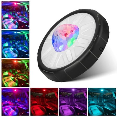 Led Bil Indvendig Trådløs, USB Led Bil Indvendig Belysning RGB 12 Farver Bil Touch Led Lampe til Bil Bagagerum Båd Campingvogn