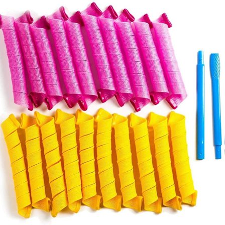 20 stk. magiske krøller Spiral krøller Ingen varme krøller