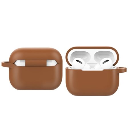 AirPods Pro 2 silikonfodral med spänne - Brun
