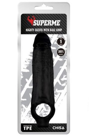Kjøp Mighty Loop Black Sleeve - Penisforlenger/Sleeve | God pris