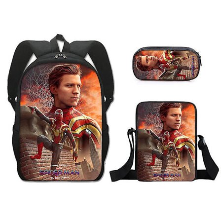 Ryggsäck med tre delar Spiderman-tema