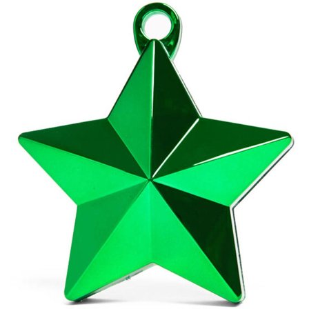 Ballongvikt Stjärna - Metallic Grön - Partyninja.se