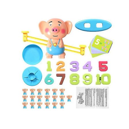 Gris balansleksak för addition och subtraktion, pedagogiska leksaker för barn över 3 år az22839