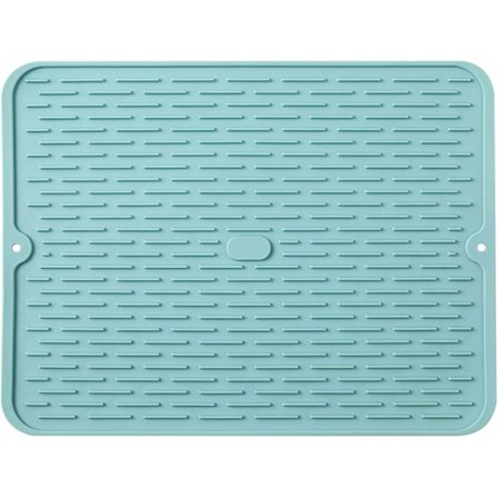 Opvaskemåtte til køkken, multifunktionel silikone afløbsbakke, skridsikker miljøvenlig afløbsmåtte, beskyttelsesmåtte til bordplade og vask