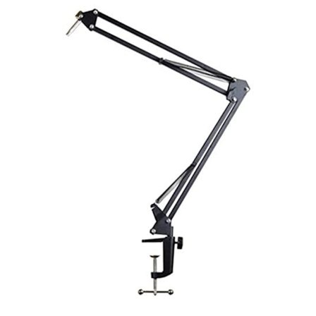 Justerbar mikrofonarm Sort