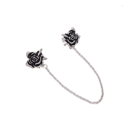 Rose Sweater Shawl Clips, Broscher och Pins för Kvinnor Vintage Klänningsklämmor Krage Kedjeklämma Shawl Clips Dekoration Cardi