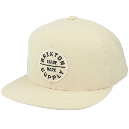 Brixton - Beige snapback Keps - Oath III Vanilla Snapback @ Hatstore