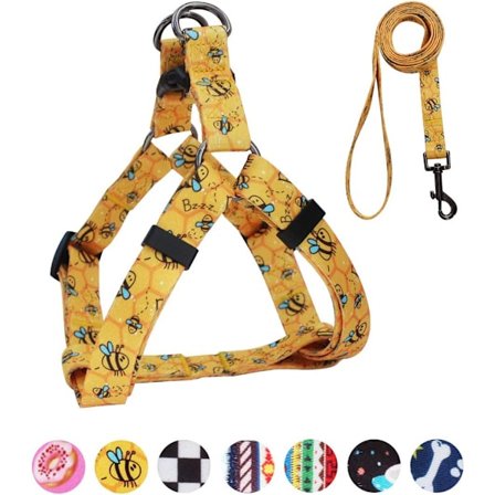 Hundesele og snor sæt justerbar heavy duty ingen træk grime seler til små mellemstore store racer hunde rygklip anti-twist perfekt til gåture (L(23