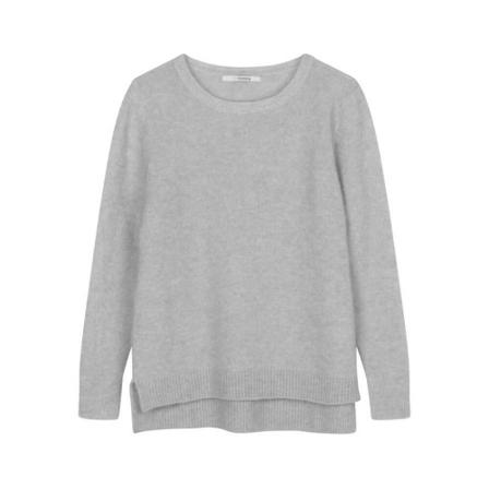 Sibin/Linnebjerg Sibin Linnebjerg Sweat Grey Fine Grå, Dame Striktrøjer
