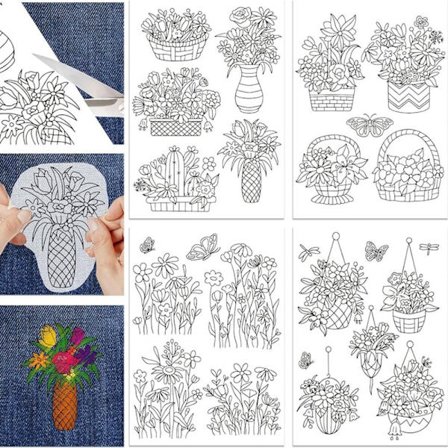 4 ark Vandopløselig håndsyning Stabilisatorer syning