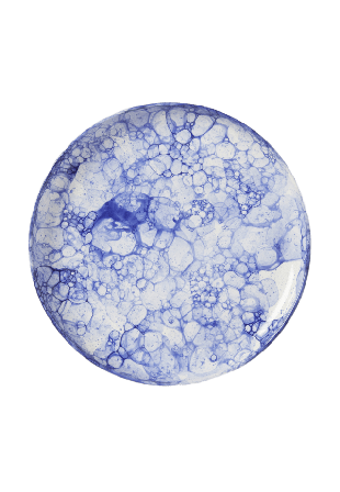 PORTOLINO LIVING Tallrik BUBBLE 25 cm Mattallrikar Blå ONESIZE