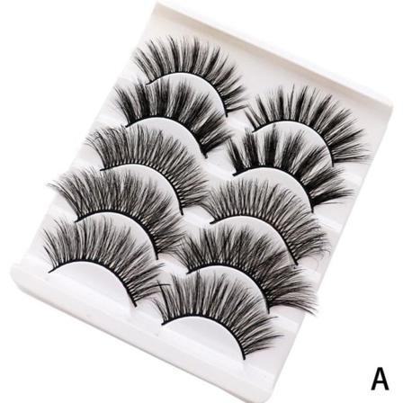 Harr 5 Par 3d Falska Fransar Lösögonfransar Makeup Tools Natural