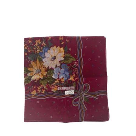 Dior Vintage Pre-owned Cotton scarves Rød, Dame Vintage Accessories, Størrelse: ONE Size