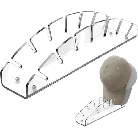 Akryylilippispidike, Lippiksen s ilytys, Tilaa 7 baseball-lippikselle, Lippiksen teline, Lippiksen hylly, Kirkas