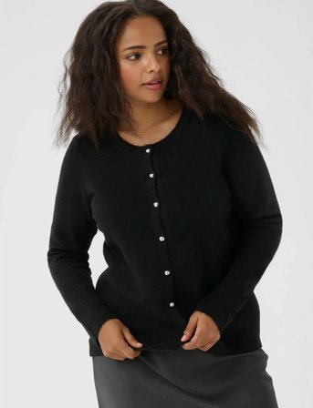 Kaffe Curve Kcniela Cardigan - Black - L