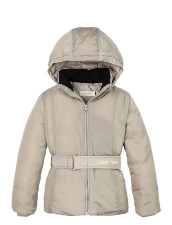 Classic Belted Jacket Beige Calvin Klein