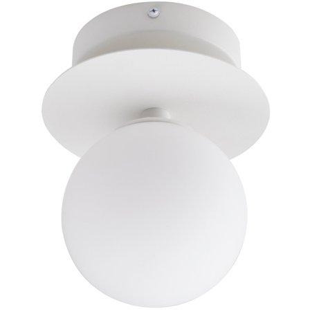 Globen lighting Vegglampe / plafond Art Deco 24 cm, hvit' - 'HvitBeige og hvitt