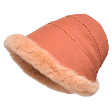 Damehat med fløjlsøreklapper, kuldebestandig, vinter, holder varmen...