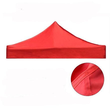 Baldakin Top Udskiftning Gazebo Top Cover RØD 3X3M