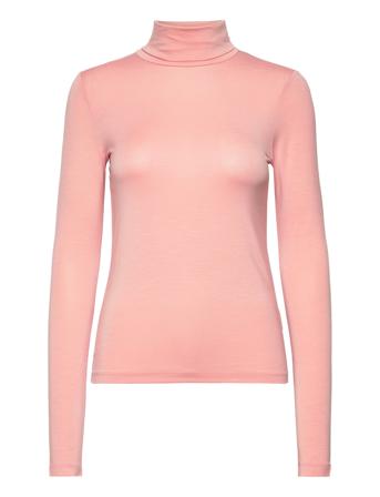 Joline T-Neck Basic Apparel Pink