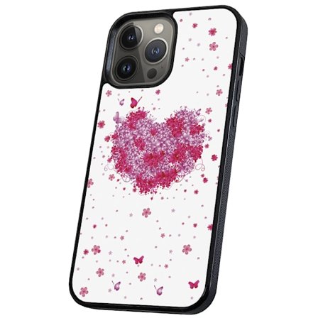 iPhone 16 Pro Max - Skal/Mobilskal Blomhjärta
