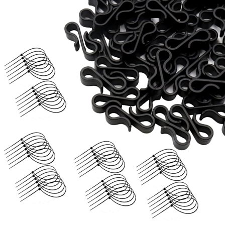 Tagrender Kroge til Udendørs Belysning Have Kabel Organisatorer Lysstrengs Clips