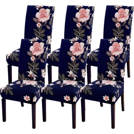 6 osaa , Stretch tuolin päälliset , modernit ruokapöydän tuolin päälliset, irrotettava pestävä cover ruokasalihotelliin, keittiö, ravintola deco