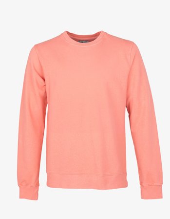 Classic Organic Crew - Bright Coral - M