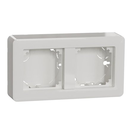 Schneider Electric Exxact Sokkelboks 2-roms, med integrert ramme Lav, Strømbrytere & vegguttak