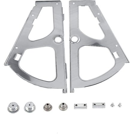 Mordely 2 Pcs Stainless Steel Furniture Hinge Shoes Drawer Cabinet Hinges Turing Rack Fittings Replacement For Kitchen Living Room(01)