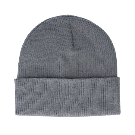 Beechfield - Grå cuff Beanie - Smoke Grey Slouch Cuff @ Hatstore