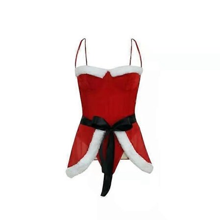 1 stk. Sexy Juleundertøy for Kvinner Santa Babydoll Chemise Nattkjole (M)